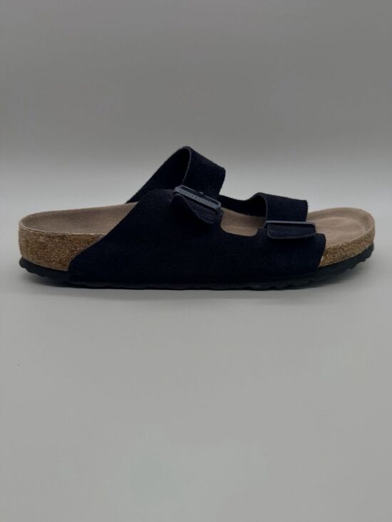 Birkenstock Arizona Soft Footbed Midnight Suede Leather Sandals EU 42 US 9 EUC main image 6
